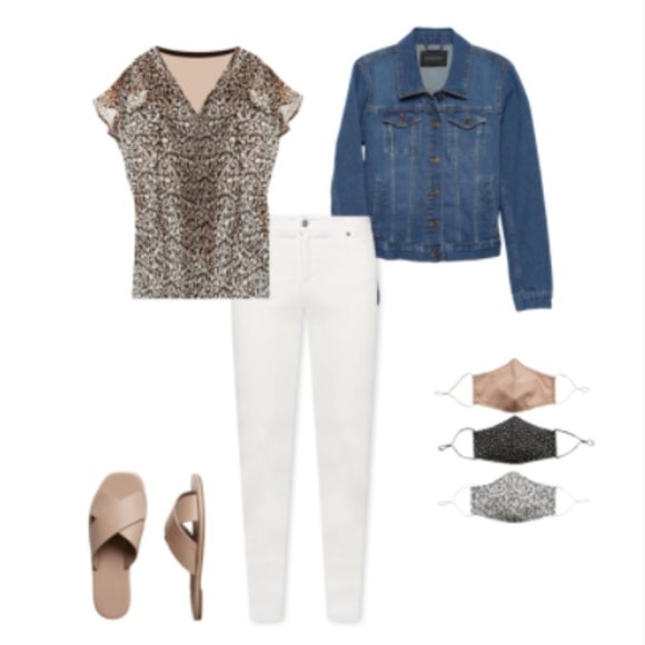 Banana Republic Factory flutter sleeve floral tie-neck blouse - Picture 3 of 16